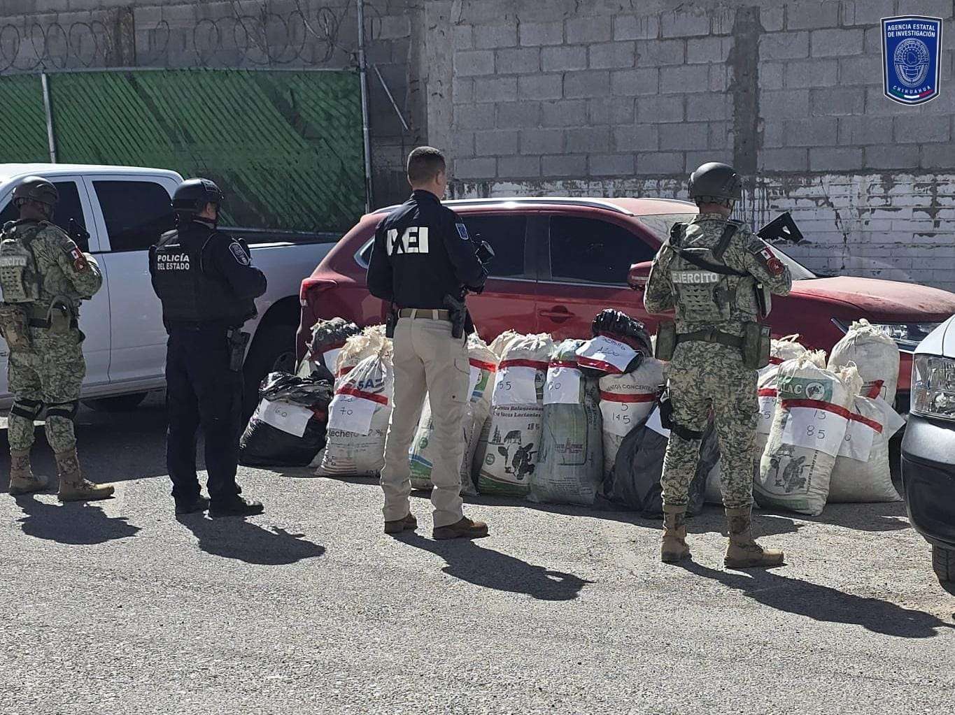 Aseguran 327 kilos de mariguana en Bocoyna