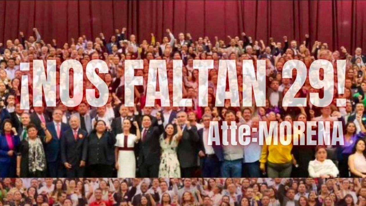 Nos faltan 29 