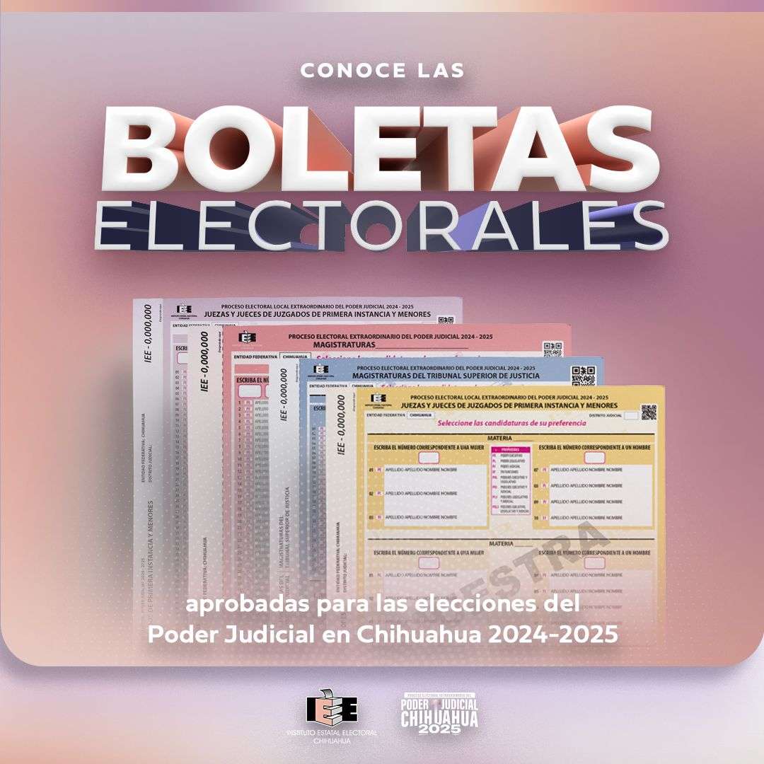 ¡Ya hay boletas! Aprueban formato para elección judicial