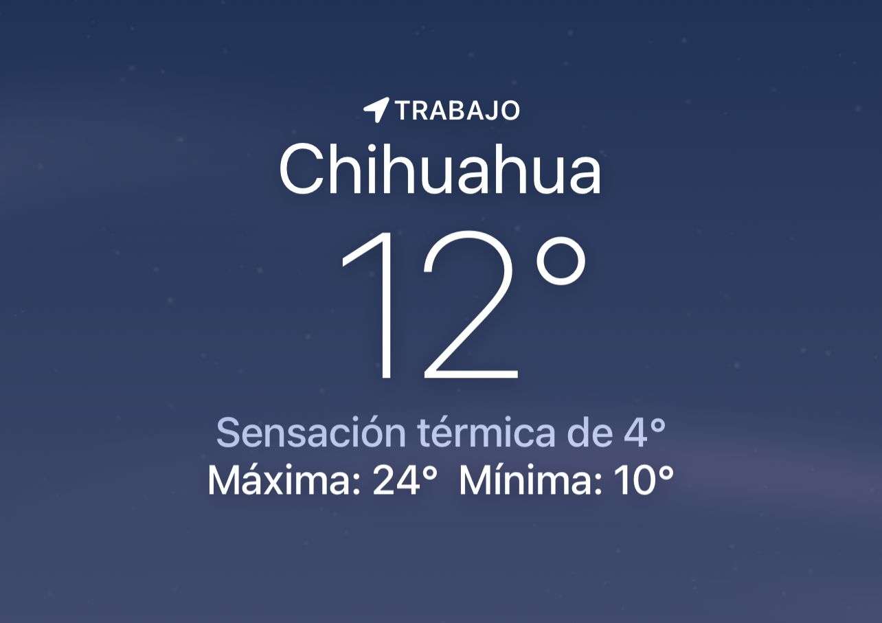 Desciende la sensación térmica a 4 grados centígrados