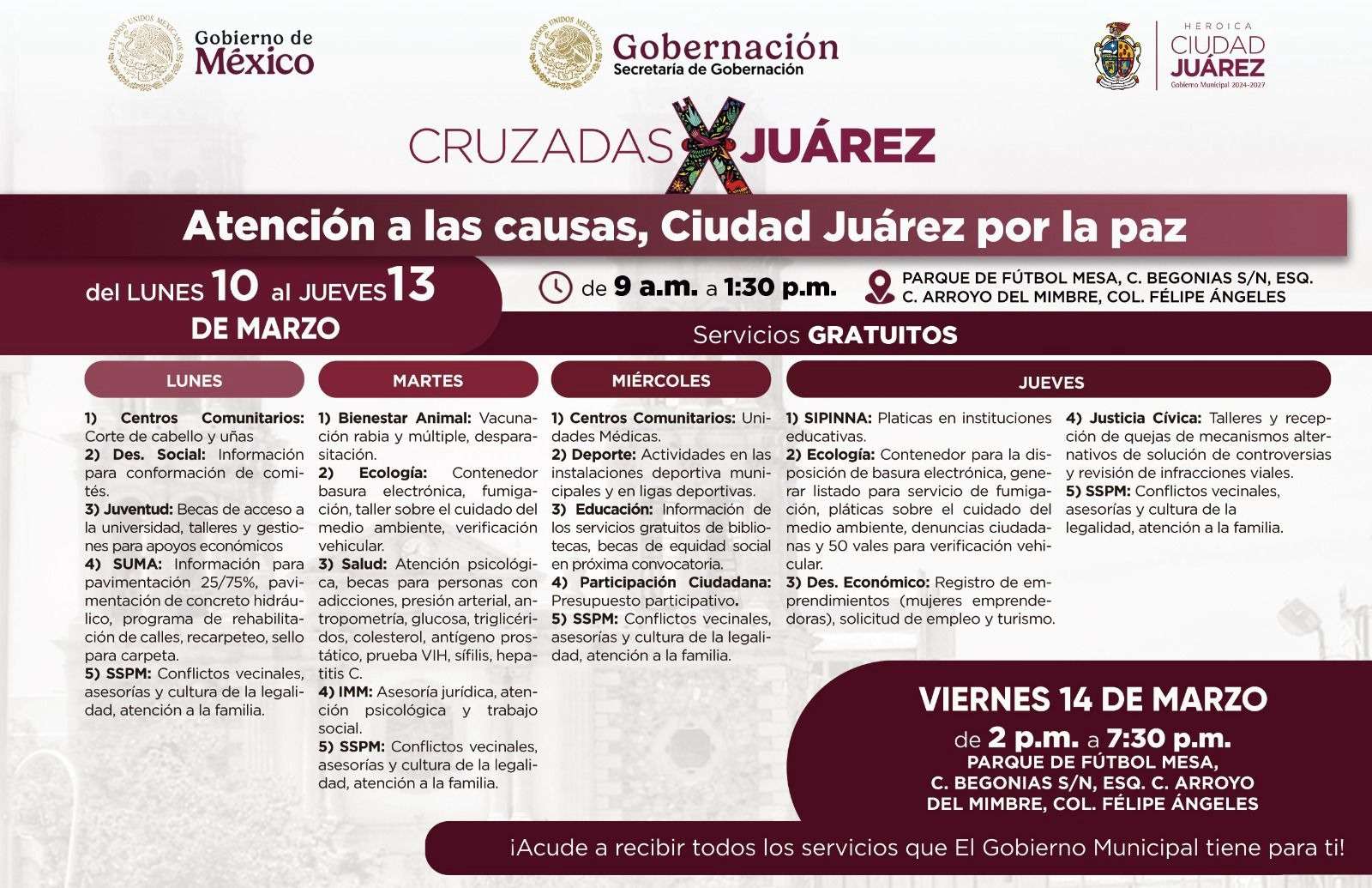 Llevan dependencias municipales servicios a la Felipe Ángeles 