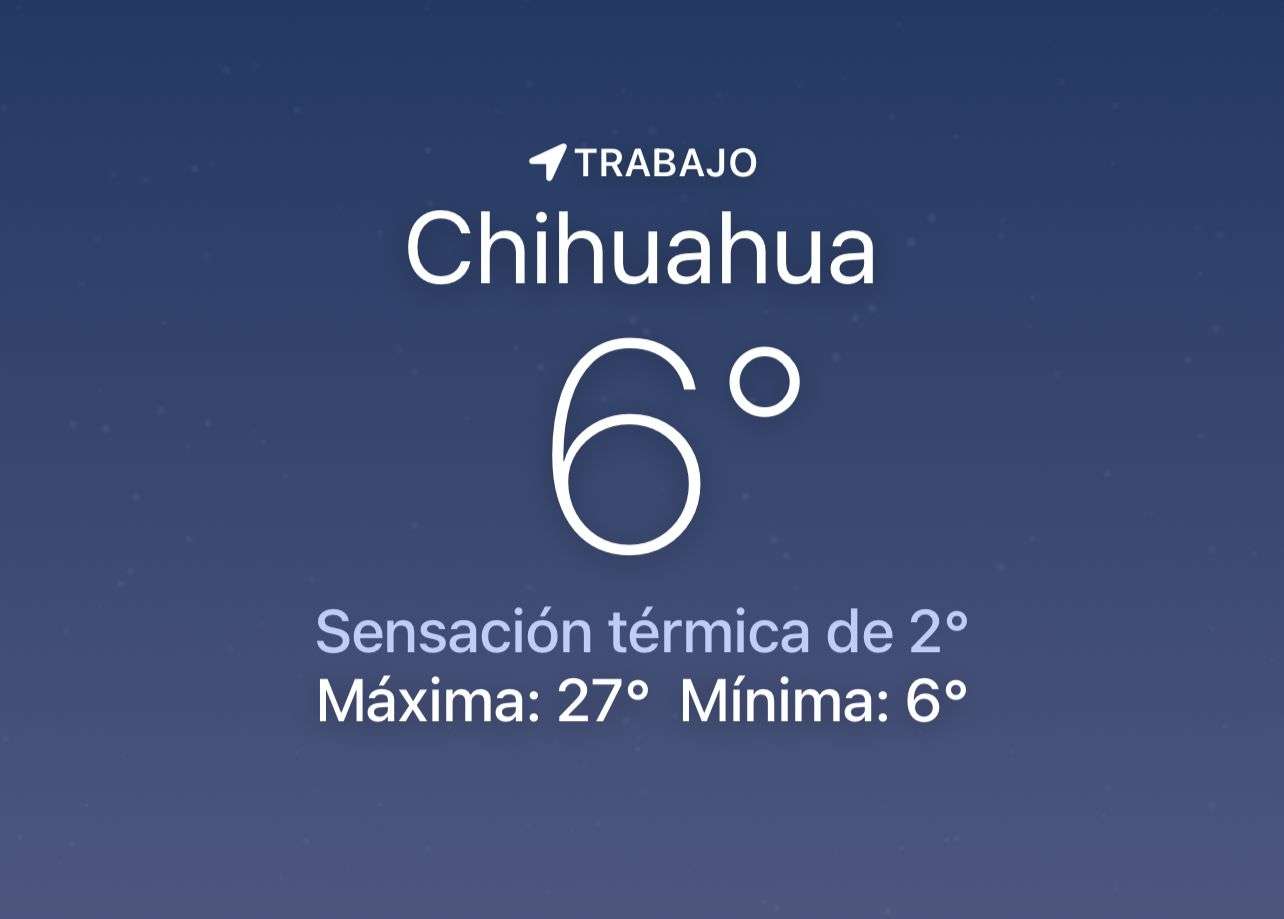 Desciende la sensación térmica a 2 grados centígrados