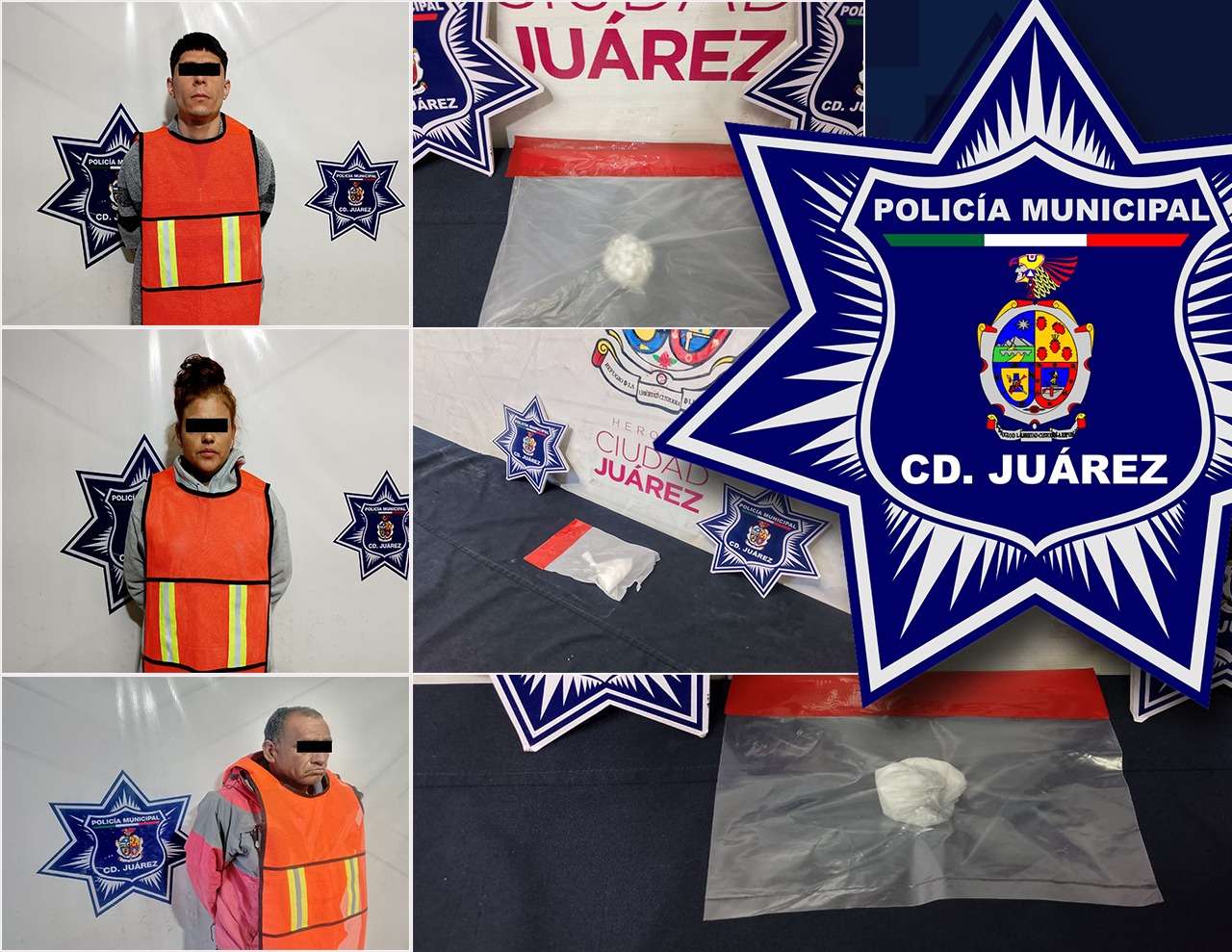 Detienen a tres narcomenudistas