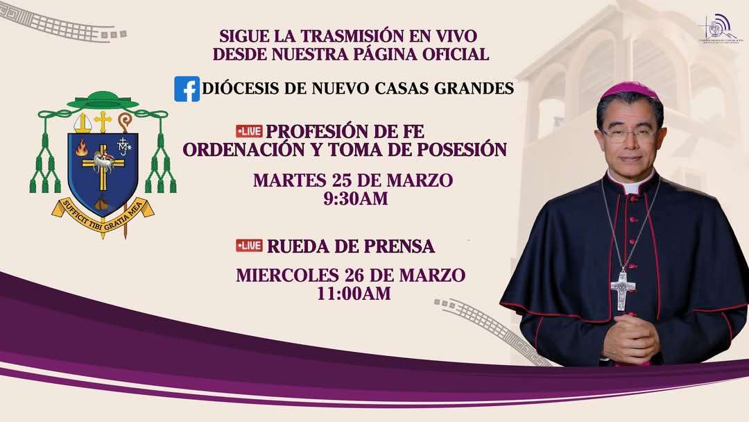 Celebrará Diócesis de NCG profesión de fe y ordenación el próximo martes 