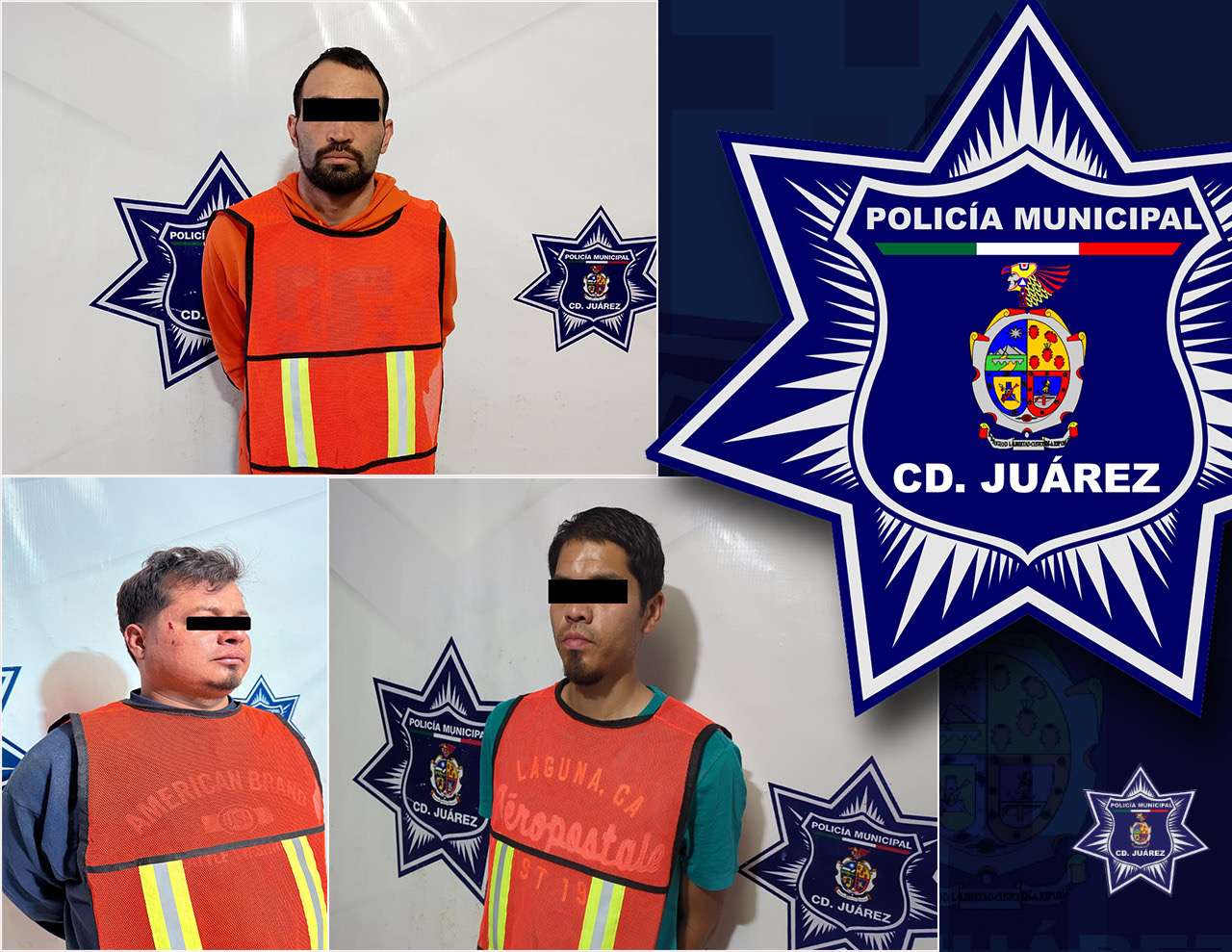 Detienen a 3 por golpear a sus parejas