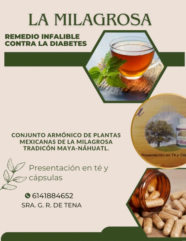 La Milagrosa: Remedio infalible contra la diabetes 