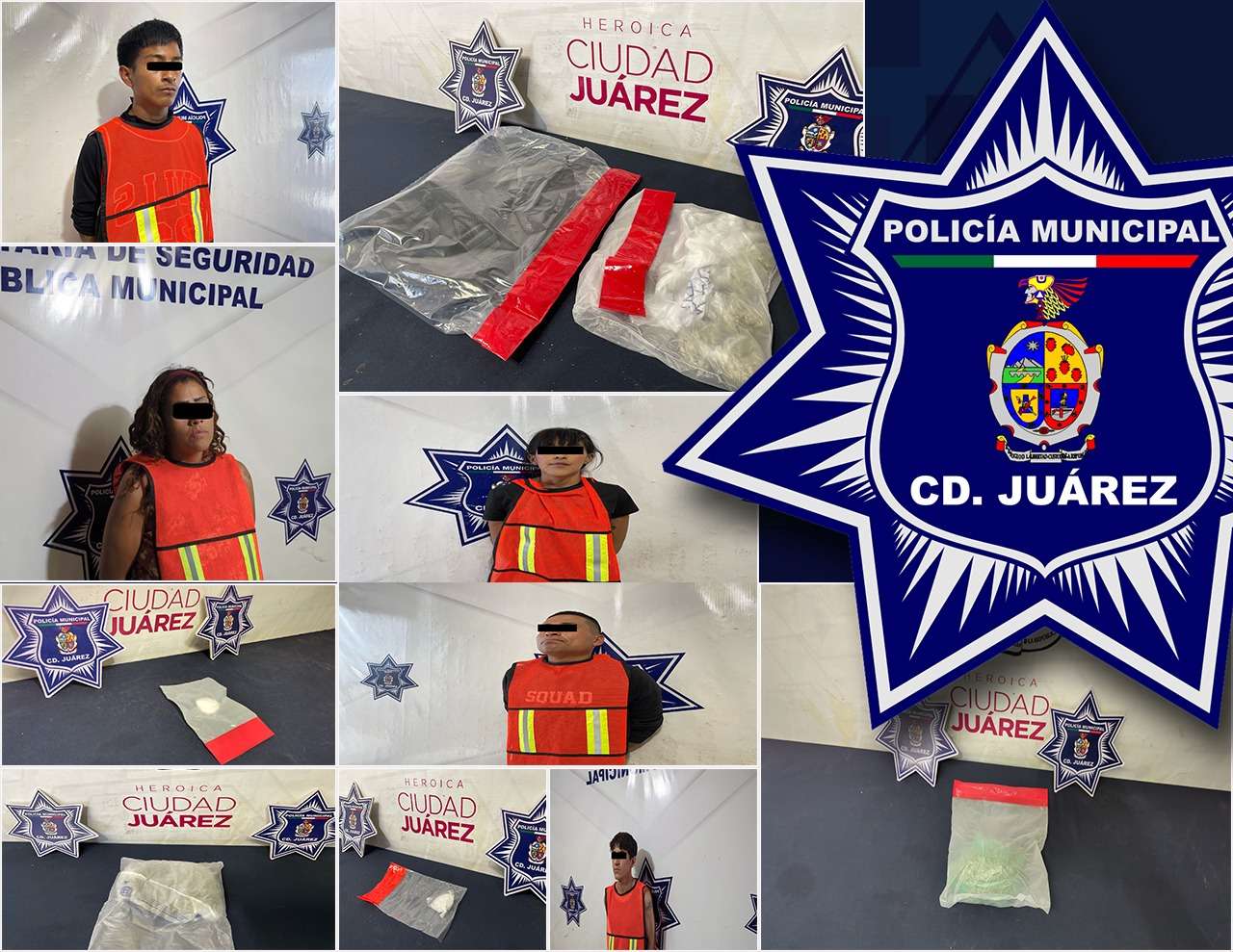 Detienen a 5 en posesión de marihuana y cristal