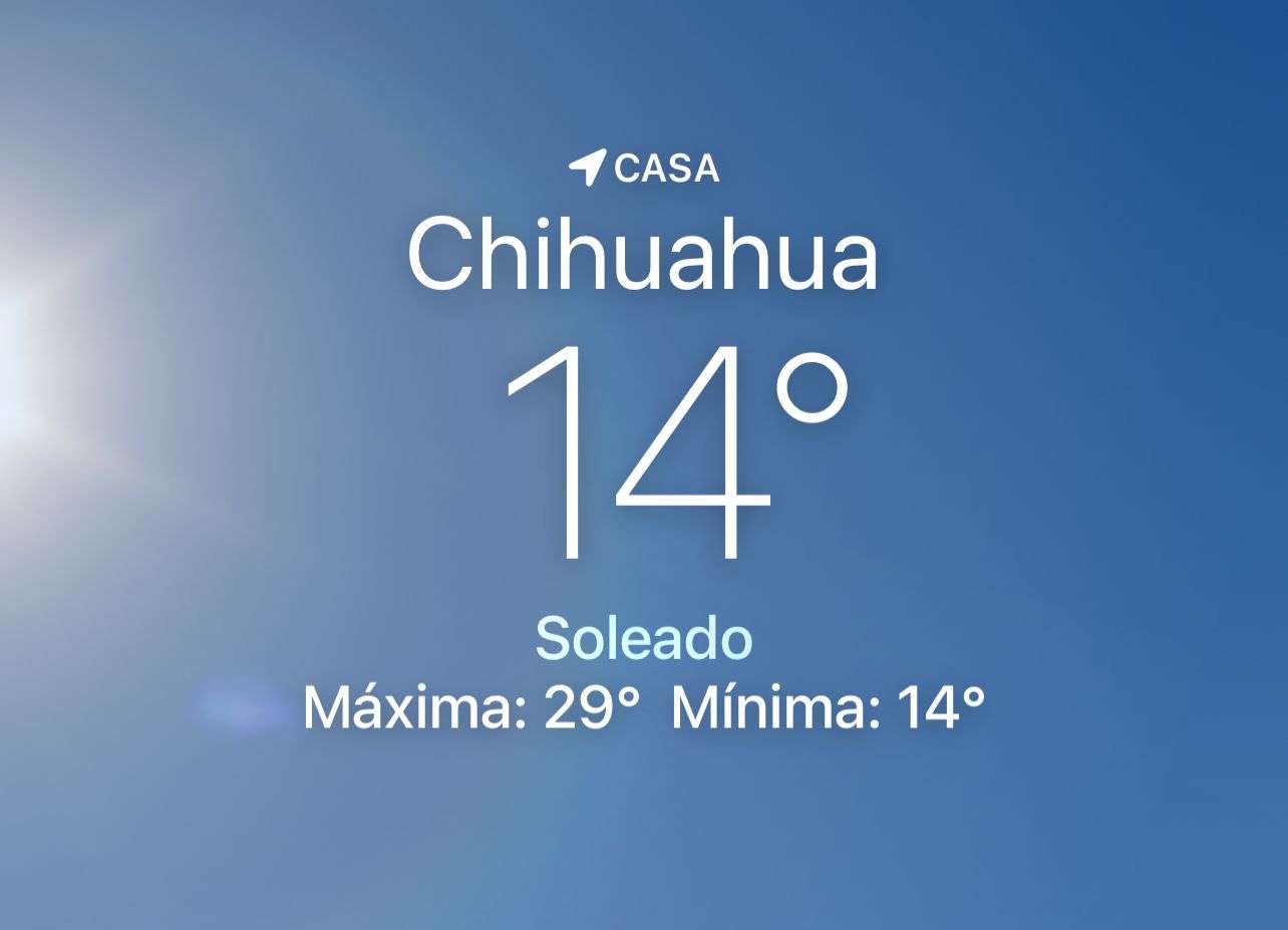 Amanece despejado y soleado con temperatura de 14 grados centígrados 