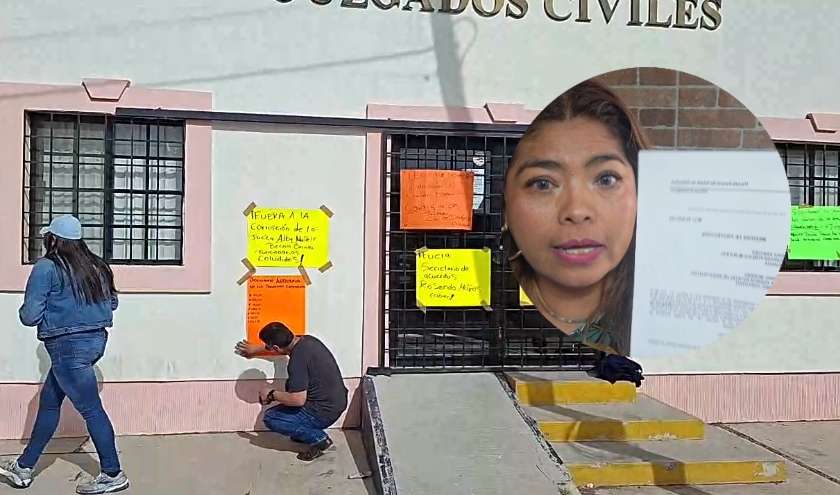 Notifica jueza a reportera de Jiménez por cubrir protesta en juzgados 