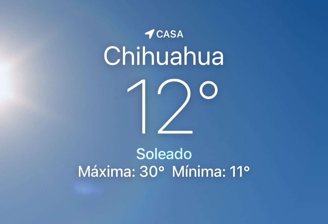 Amanece soleado con temperatura de 12 grados centígrados 