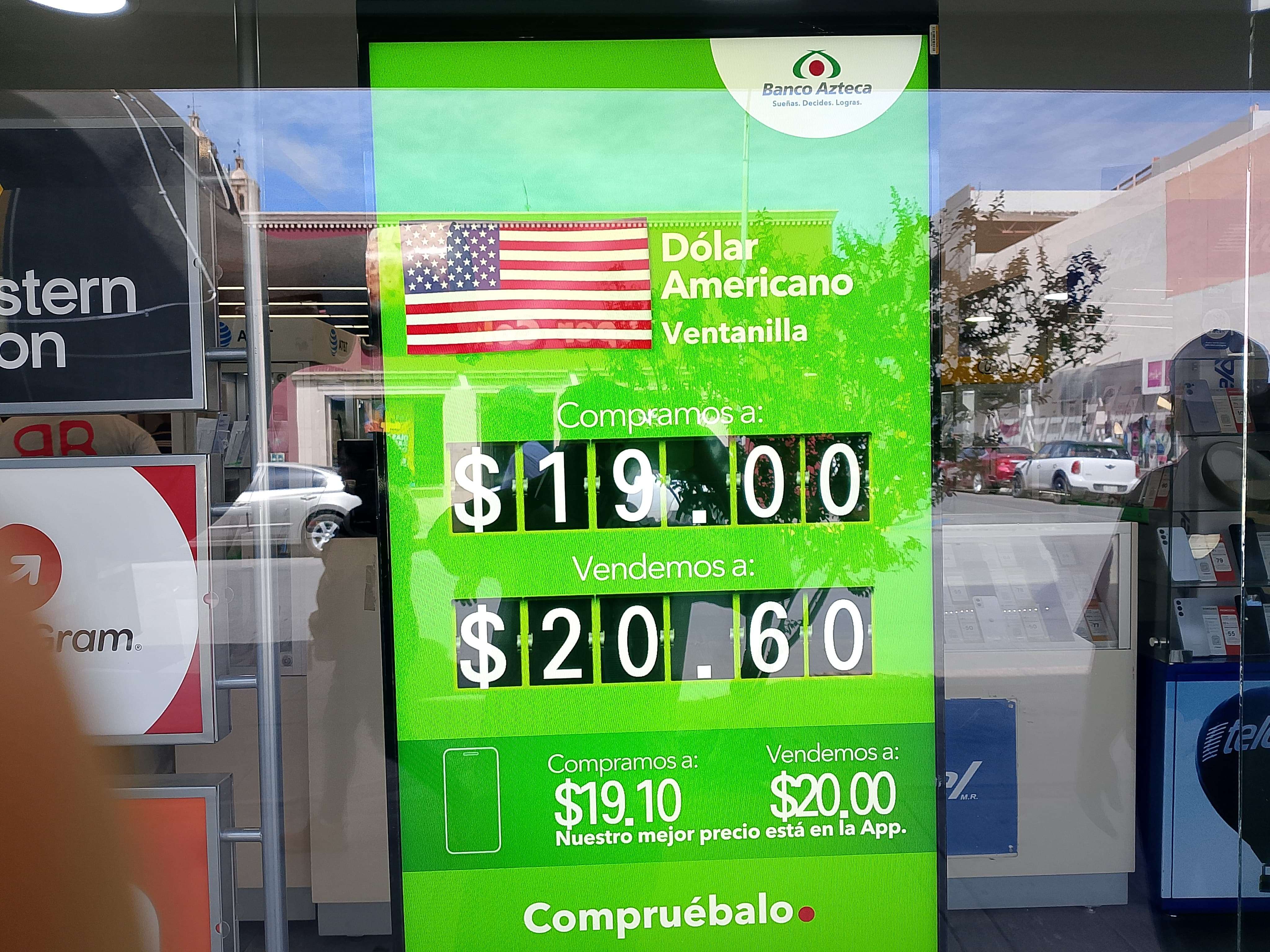 Permanece el dólar a $20.60 este viernes