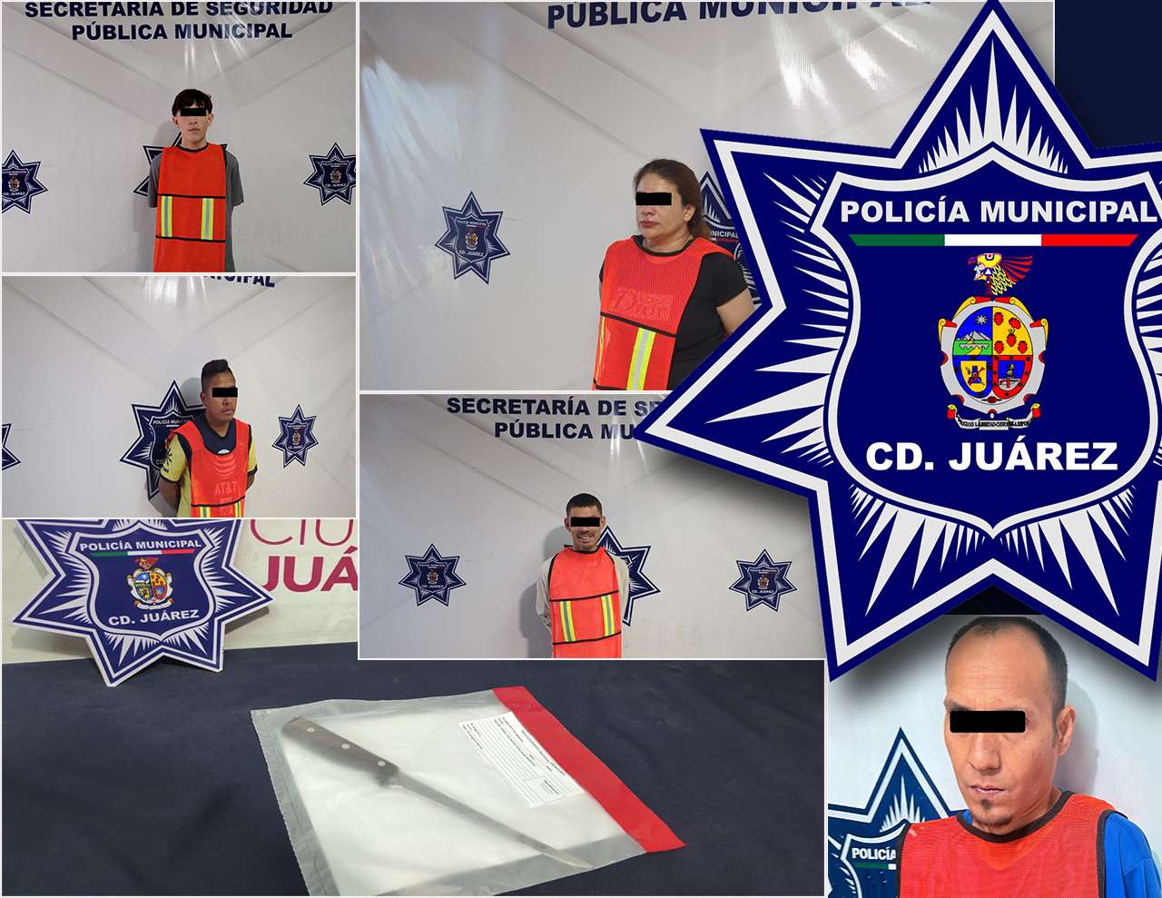 Detienen a 5 por cometer violencia familiar