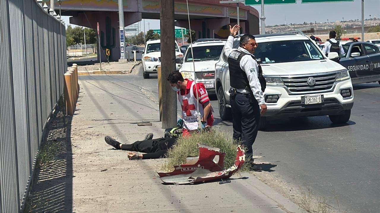 Accidente vial en 4 Siglos deja dos motociclistas lesionados