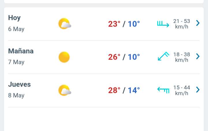 Prevén día con nubes y claros y temperatura hasta 23°C en Juárez