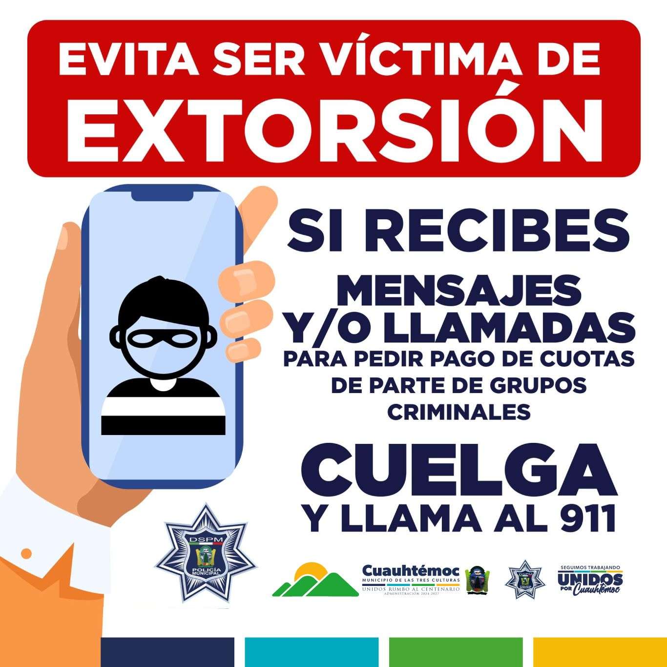 Alertan sobre llamadas falsas de la Canaco en Cuauhtémoc