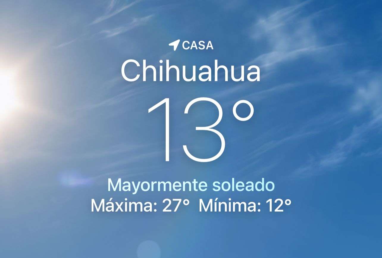 Se pronostica soleado con máxima de 27 grados centígrados