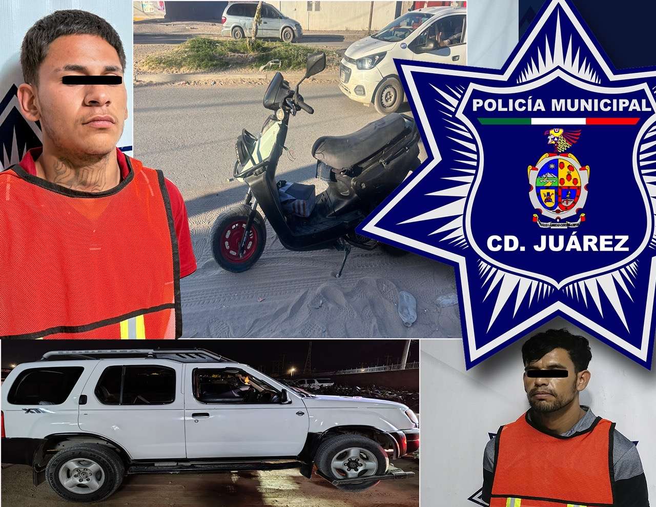 Detienen a dos con vehículos robados