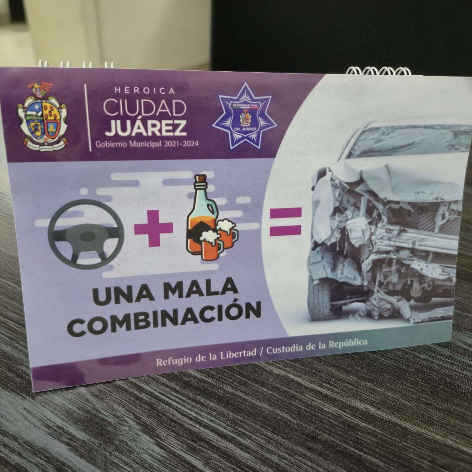 Pide Seguridad Vial no manejar en estado de ebriedad