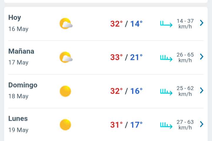 Día con nubes y claros, temperatura hasta 32°C hoy en Juárez