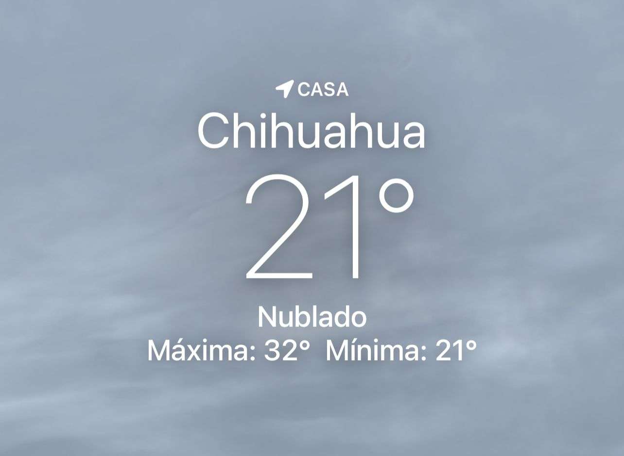 Mañana nubosa y con temperatura de 21 grados centígrados