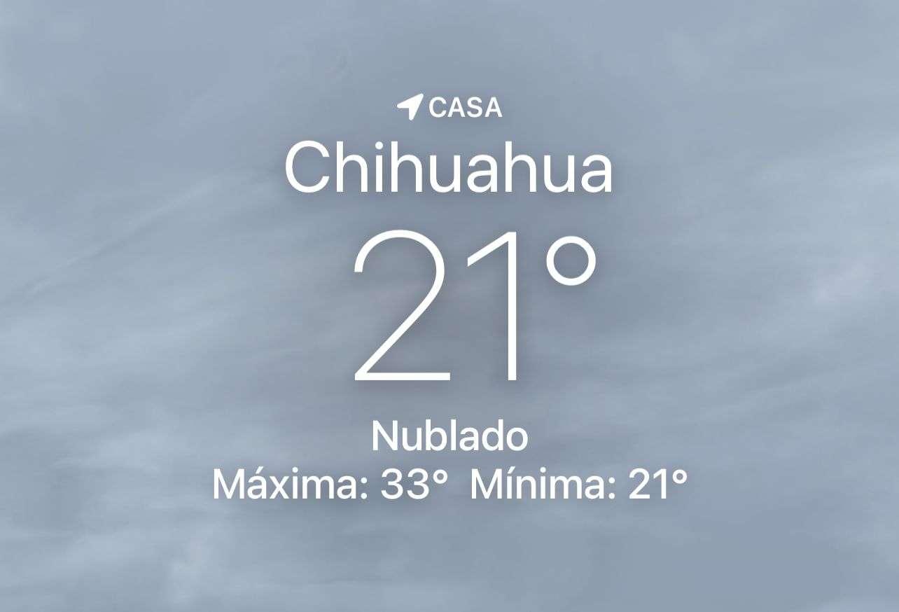 Amanece nuboso y fresco con 21 grados centígrados