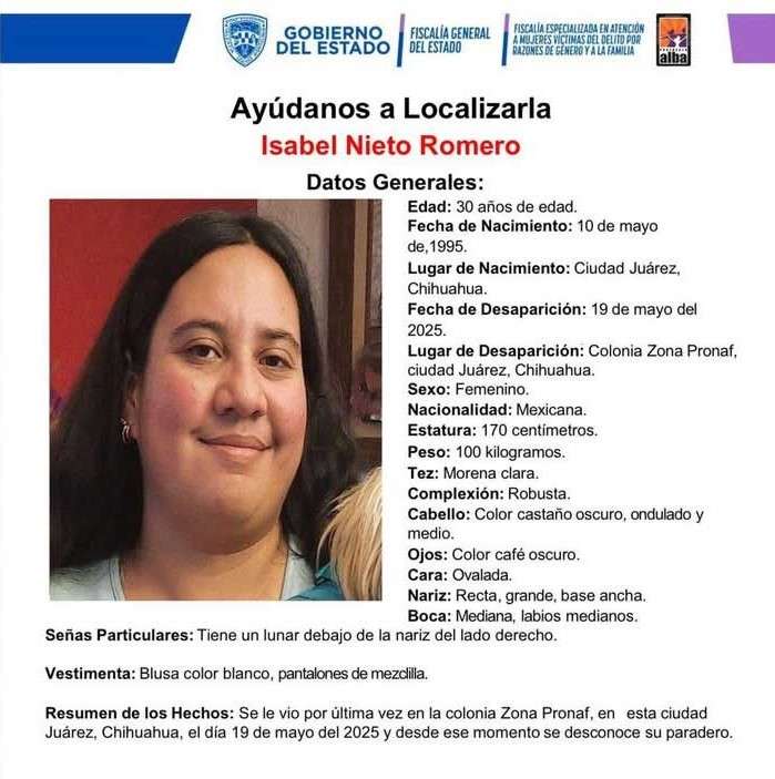 MAESTRA DESAPARECIDA
