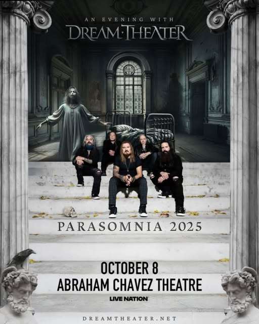 Llega Dream Theater a El Paso con su gira Parasomnia 2025