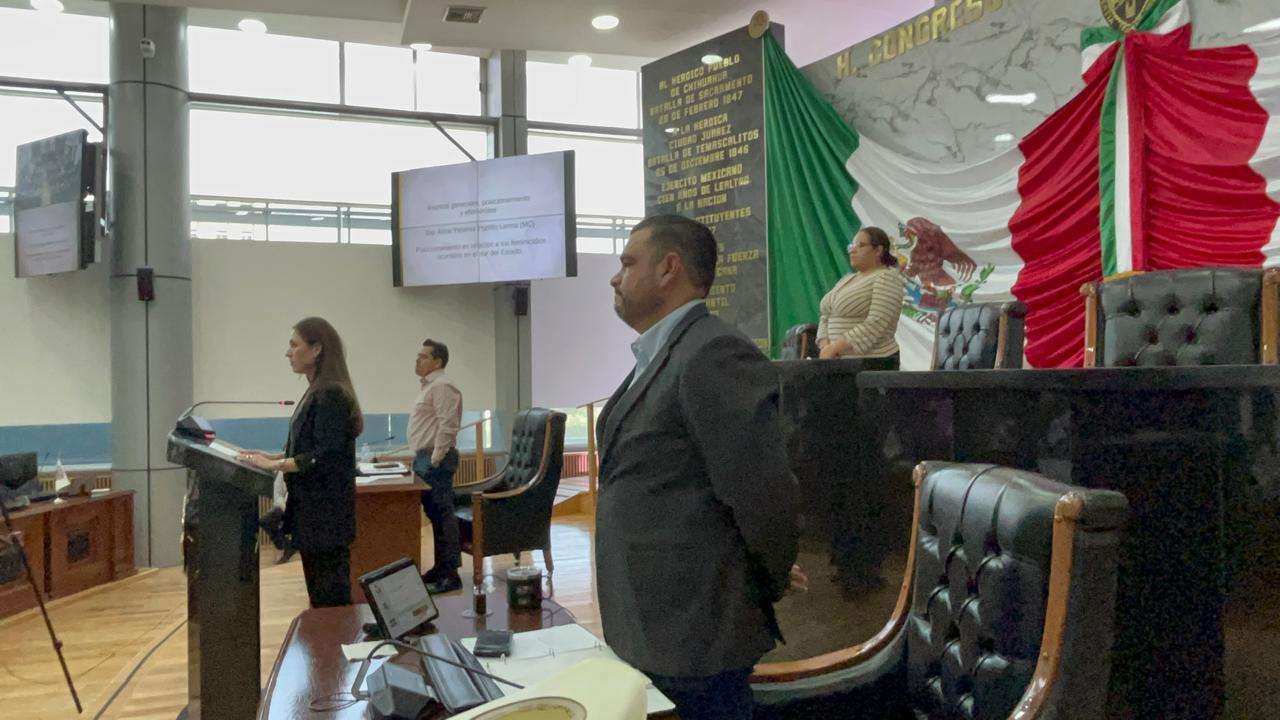 Pide diputada un minuto de silencio por mujeres asesinadas