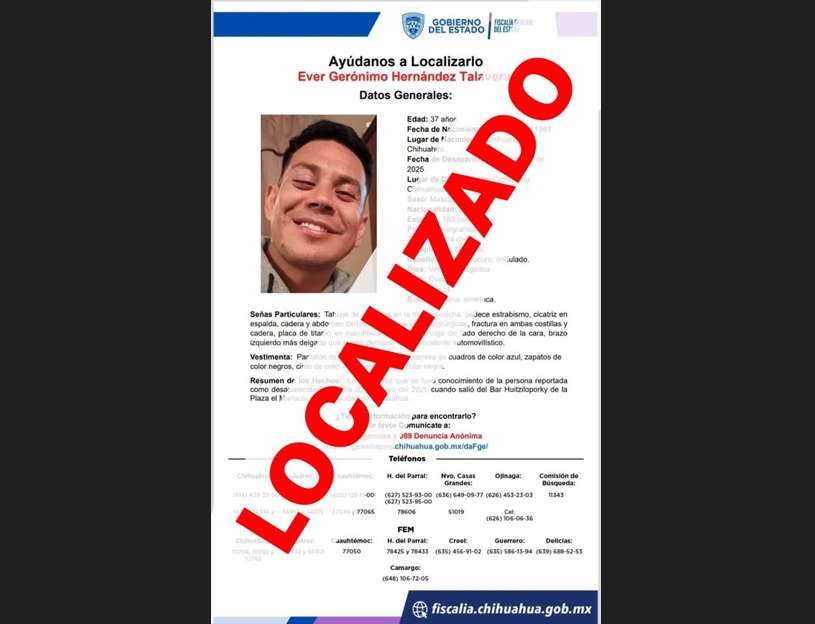 Hallan a Ever, camarógrafo desaparecido de la Sspe