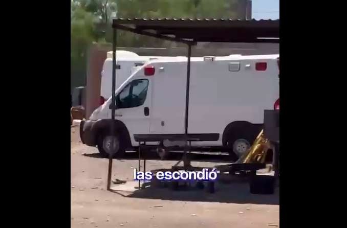Andrea esconde y arrumba ambulancias del Cártel de Tabasco