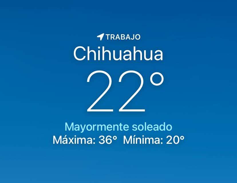 Amanece caluroso y soleado con 22 grados centígrados