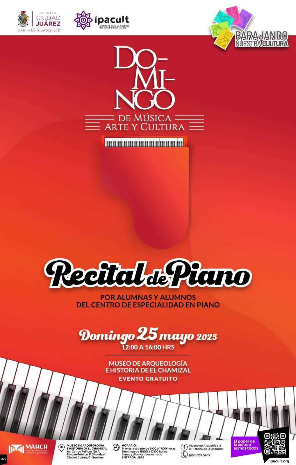 Realizarán mañana recital de música en el Museo de El Chamizal 