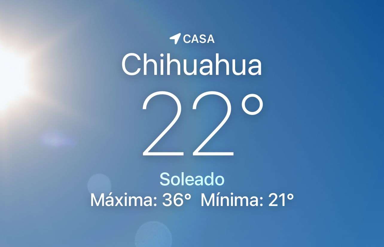 Amanece despejado con 22 grados centígrados