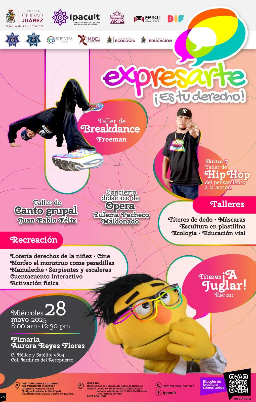 Beneficia IPACULT a más de 400 niños con programa Expresarte