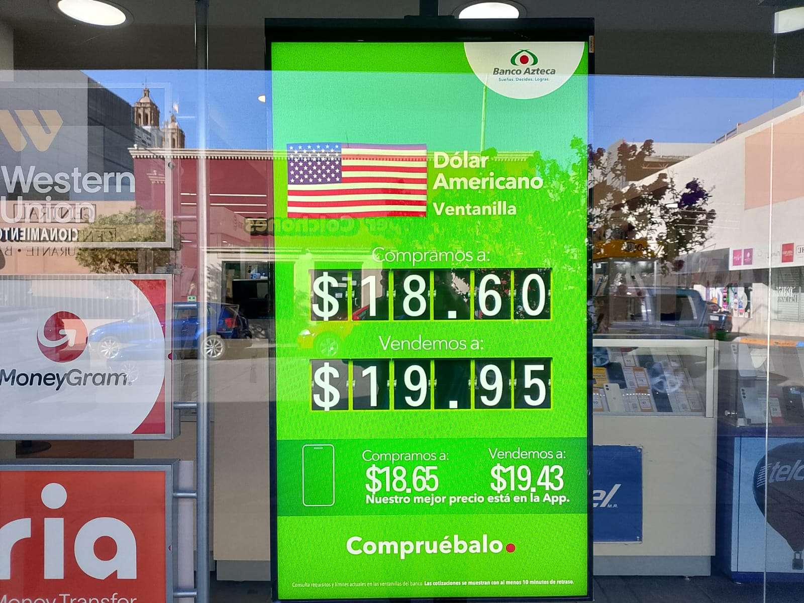 Sube levemente el dólar $19.95 este martes