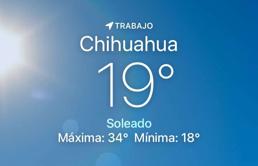 Se espera día caluroso con 34 grados centígrados