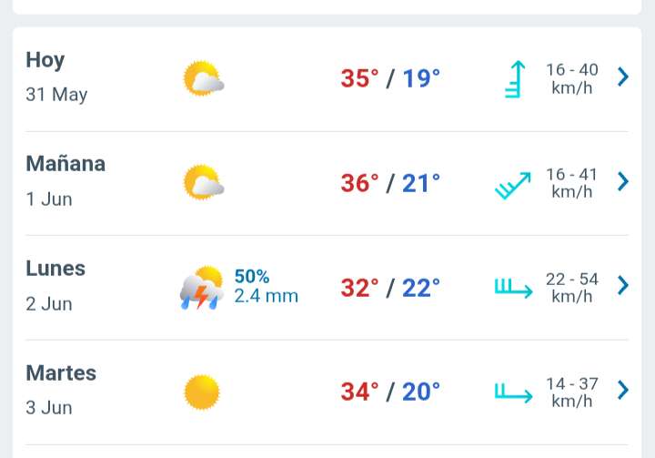 Mañana soleada por la tarde nubes y claros con temperatura hasta 35°C hoy en Juárez