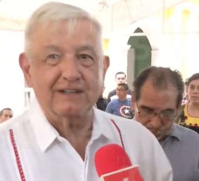 Reaparece Amlo en la urna y dice que Sheinbaum es la mejor del mundo 
