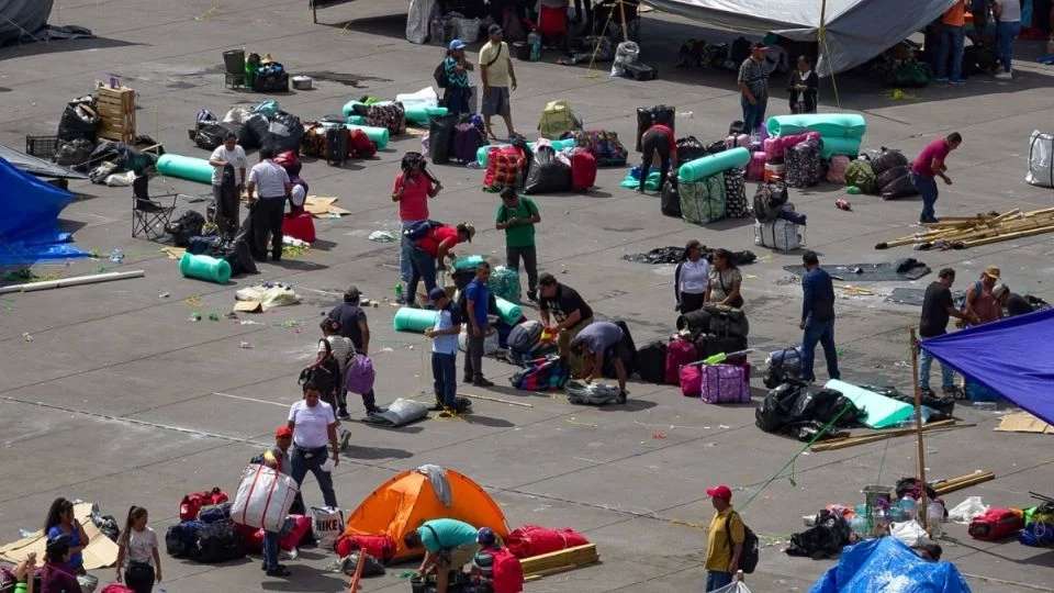 Retira Cnte plantón del Zócalo tras 22 días de protesta