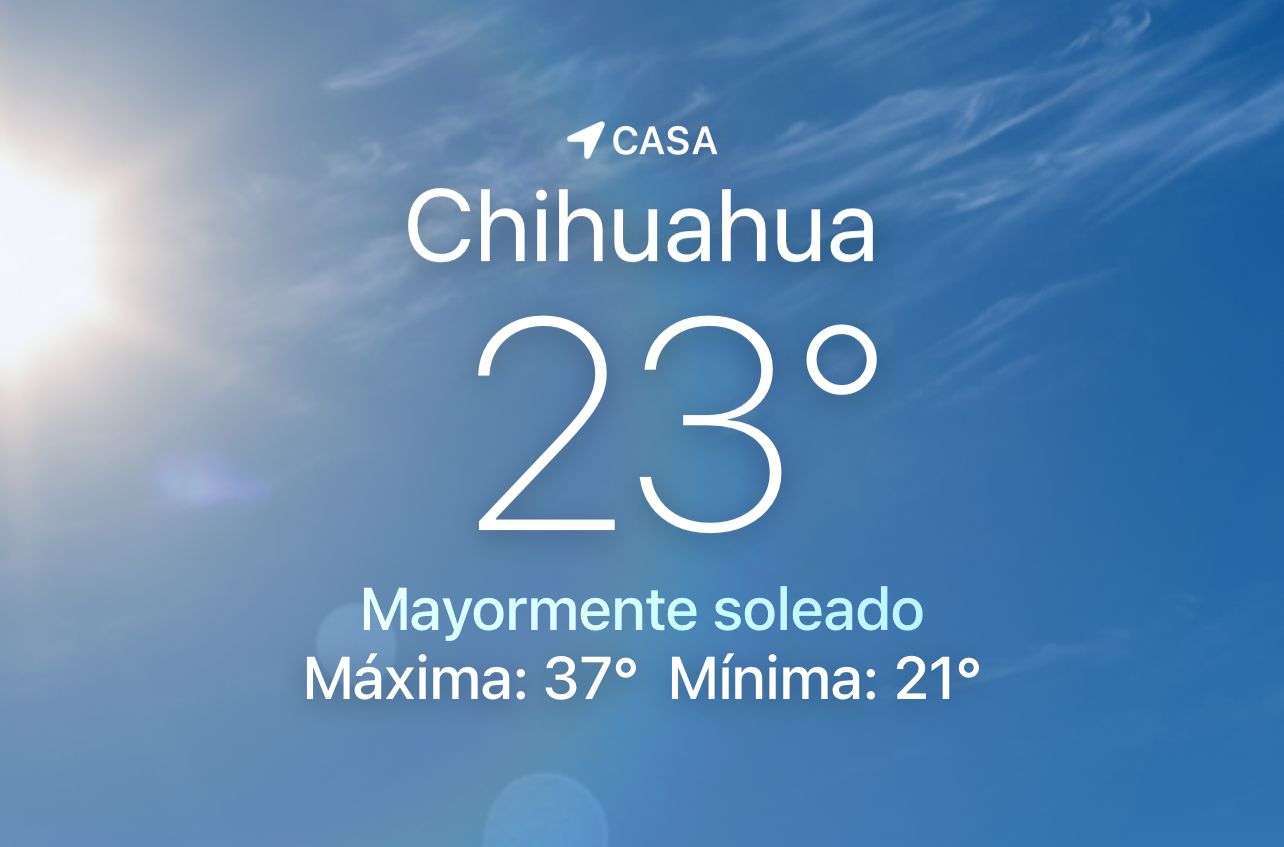 Ascenderá la temperatura a 37 grados centígrados durante la tarde