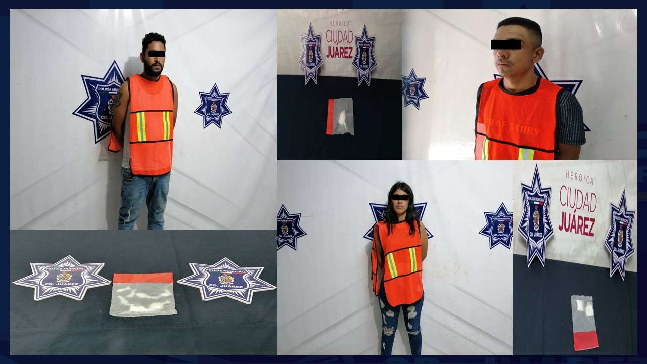 Arrestan a tres narcomenudistas en diferentes hechos