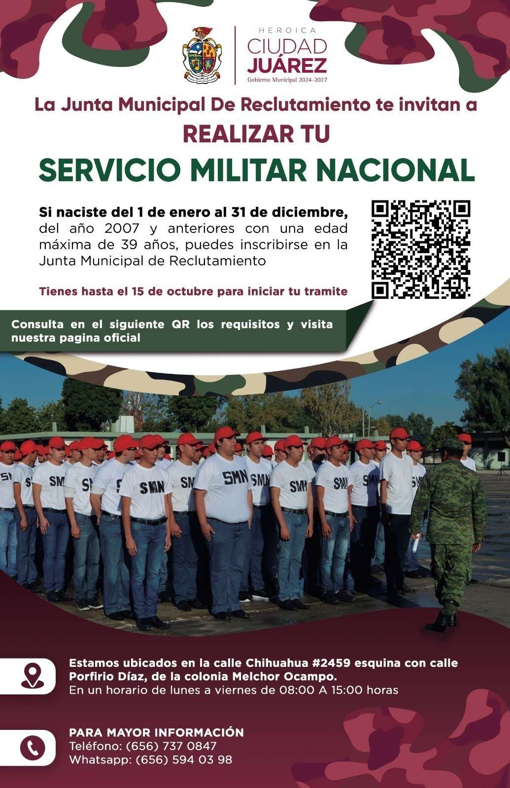Continúa registro para el Servicio Militar; van más de mil inscritos