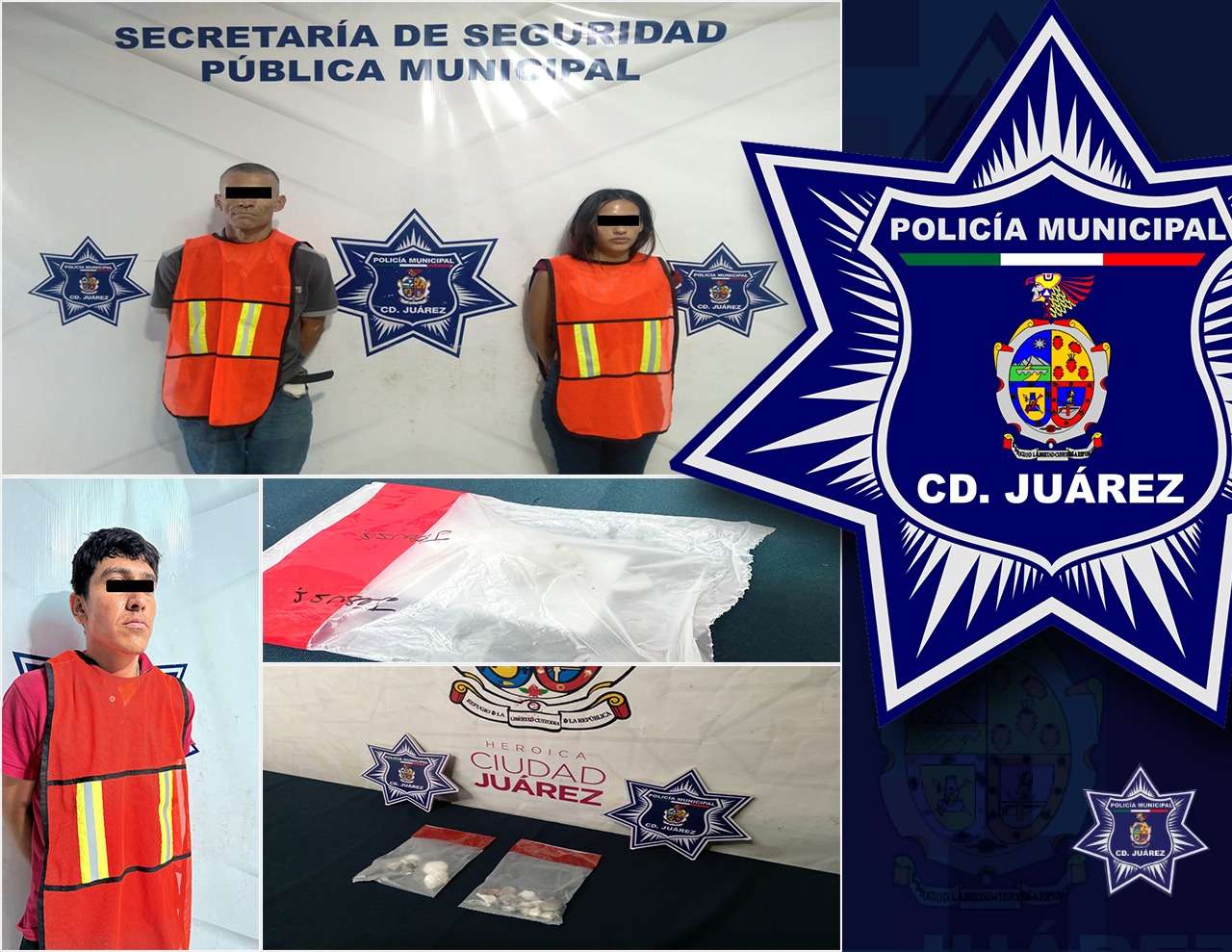 Detienen a tres narcomenudistas