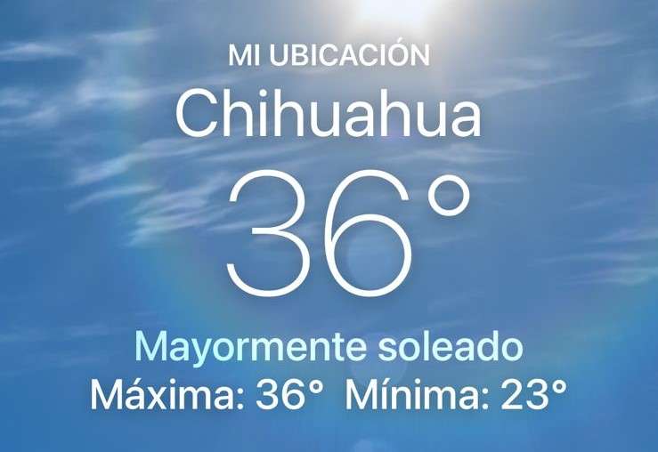 Alcanza la ciudad calorón con máxima de 36 grados centígrados
