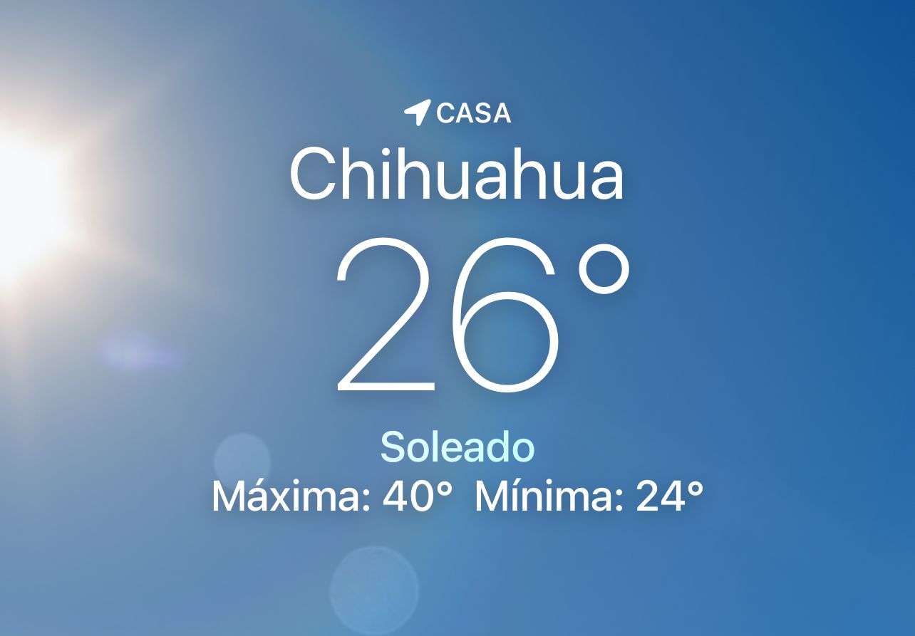 Se pronostica soleado y temperatura máxima de 40 grados centígrados