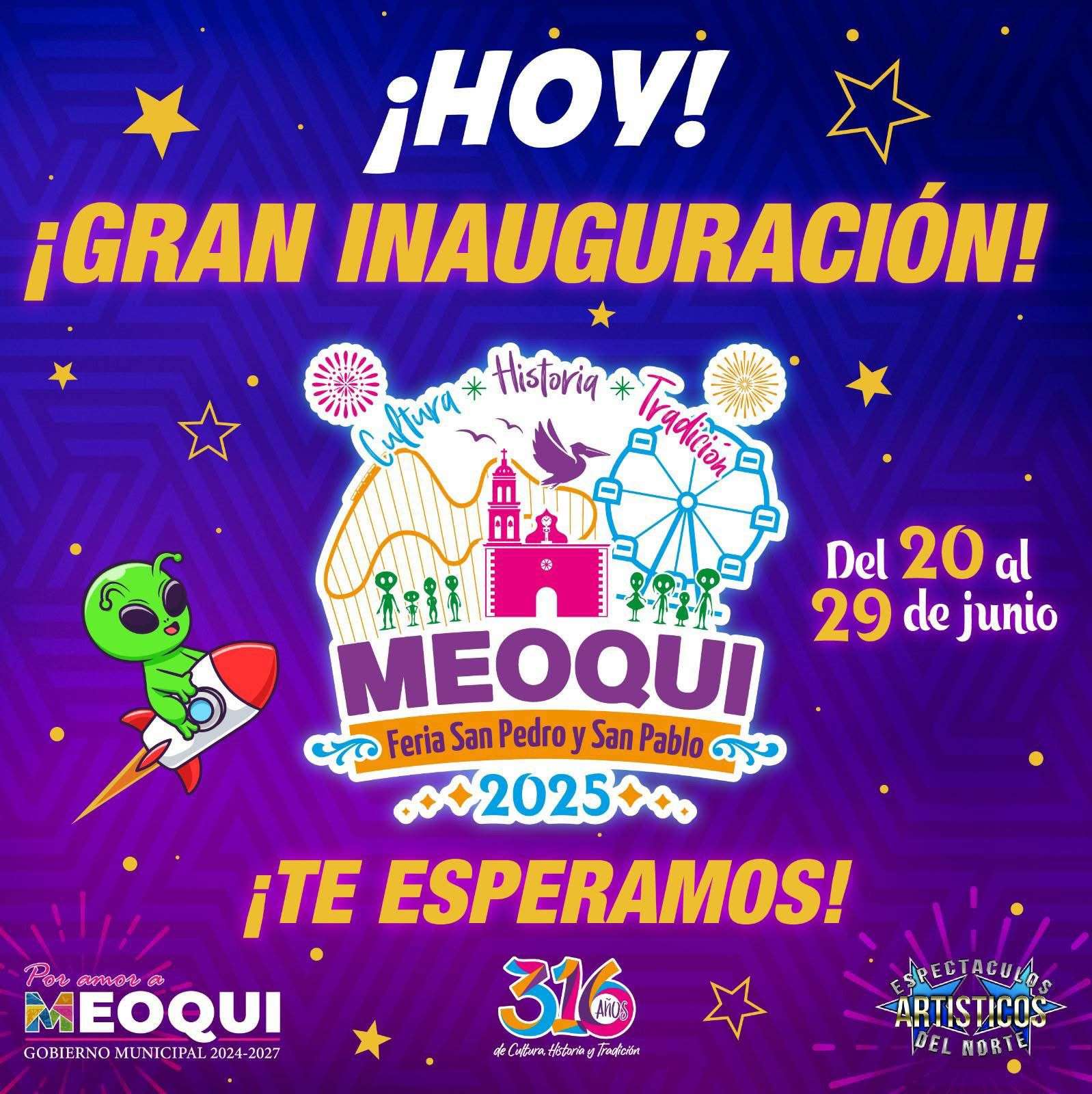 Arranca la Feria San Pedro y San Pablo 2025 en Meoqui