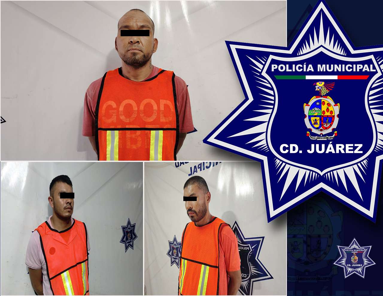 Capturan a tres hombres con órdenes de aprehensión vigentes