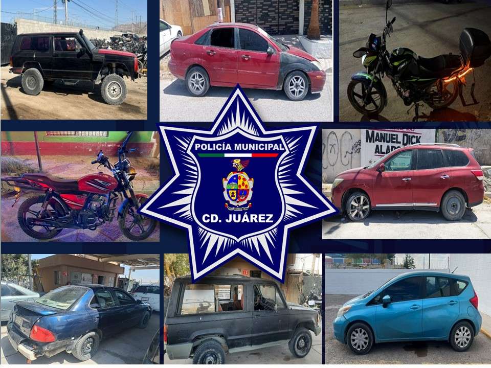 Recuperan nueve vehículos con reporte de robo durante operativo