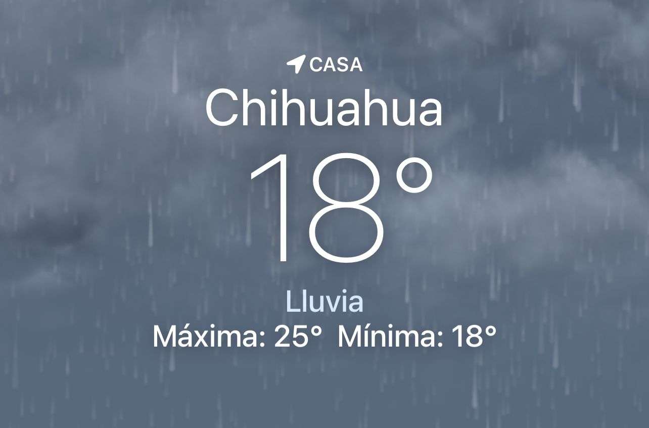 Amanece lluvioso con temperatura de 18 grados centígrados