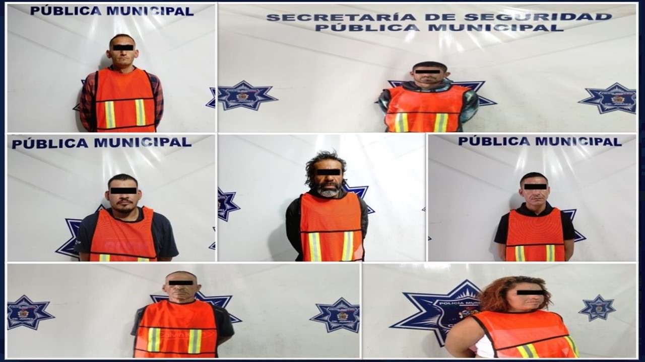 Arrestan a 7 por contar con orden de aprehensión